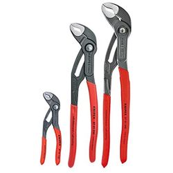 Knipex Cobra 3 pc Chrome Vanadium Steel Water Pump Pliers Set