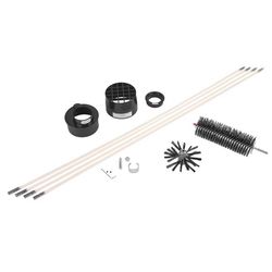 Gardus LintEater 12 ft. L X 4 in. D Black/White Plastic Dryer Vent Kit