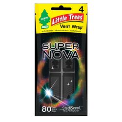 Little Trees Vent Wrap Supernova Scent Car Air Freshener Solid 4 pk