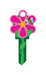 Lucky Line Key Shapes Flower House Key Blank Double For Kwikset Multicolored