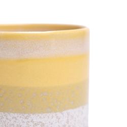Chive Minute 3 in. D Ceramic Succulent Pot Yellow Boombastic
