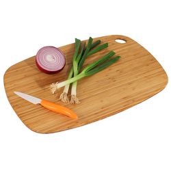 Totally Bamboo GreenLite 13.5 in. L X 9 in. W X 0.38 in. Bamboo Utility Cutting Board