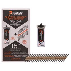 Paslode 1-1/2 in. L Plastic Strip Brite Fuel and Nail Kit 30 deg 802 pk