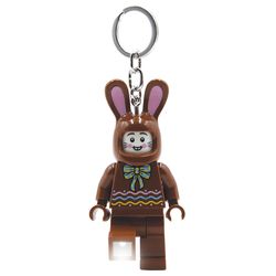 LEGO Minifigures Plastic Brown Chocolate Bunny Keychain w/LED Light