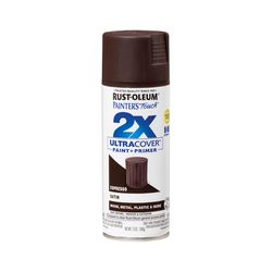 Rust-Oleum Painter's Touch 2X Ultra Cover Satin Espresso Paint+Primer Spray Paint 12 oz