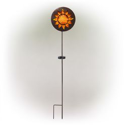 Alpine Assorted Metal 21 in. H Solar Garden Stake