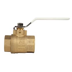 TMG 1 in. Brass FNPT Ball Valve Full Port Lever For Potable Water