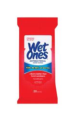 Wet Ones Fresh Antibacterial Wipes Disposable Adult Washcloths 20 ct