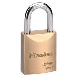 Master Lock ProSeries 3.5 in. H X 1.8 in. W X .9 in. L Brass 5-Pin Cylinder Weather-Resistant Padloc