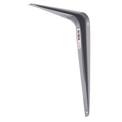 Hampton Gray Steel Shelf Support 18 Ga. 8 in. L 100 lb
