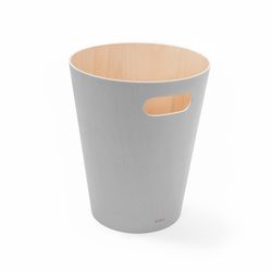 Umbra 2 gal Gray Wood Trash Can