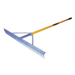 Structron S600 Power 67 in. 36 Tine Aluminum Landscape Rake Fiberglass Handle