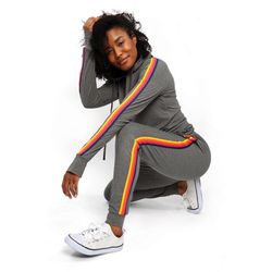 FitKicks '76 Varsity Women's Joggers M Gray