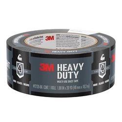 3M Scotch 1.88 in. W X 20 yd L Black Solid Duct Tape