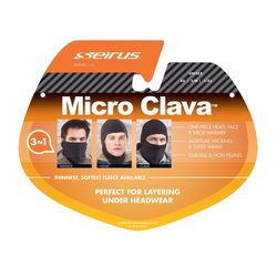 Seirus Micro Clava Balaclava Black L/XL