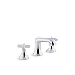 Kohler Sivaro Polished Chrome Modern Widespread Bathroom Sink Faucet 8 in.