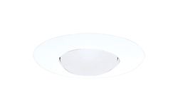 Halo Satin White 6 in. W Plastic Open Trim
