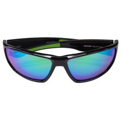 Seachoice Rapids Sunglasses Unisex Shiny Black Frame Green Mirror Lens Polarized