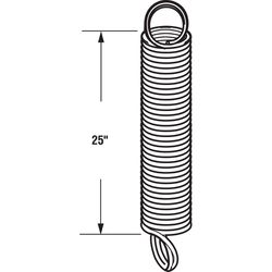 Prime-Line 25 in. L 120 lb Garage Door Spring