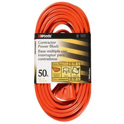 Woods 12/3 SJTW 300 V 50 ft. L Power Cord