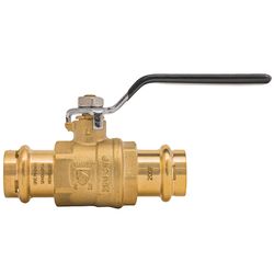 QuickFitting 3/4 in. Brass Press Ball Valve