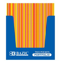 Bazic Products 11.37 in. W X 9.37 in. L Assorted Poly Portfolio