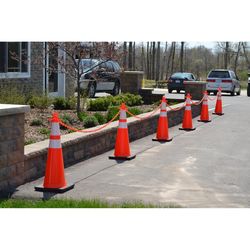 Mr. Chain JBC 36 in. Round Orange Safety Cone 6 pk
