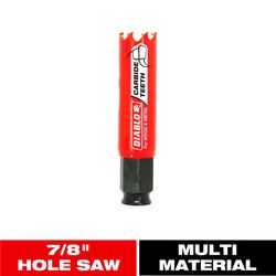 Diablo Snap-Lock Plus 7/8 in. Carbide Tipped 2-3/8 in. L X 3/8 in. D Hole Saw