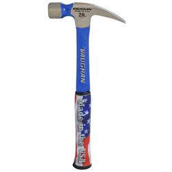 Vaughan Steel Eagle 20 oz Smooth Face Rip Claw Hammer 14 in. Steel Handle