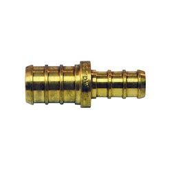 Apollo 1/2 in. Barb in to X 3/8 in. D Barb Brass Reducing Coupling