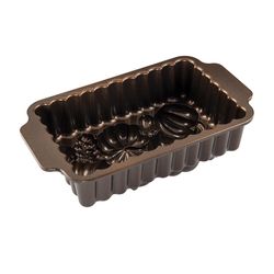 Nordic Ware 10 in. W X 6 in. L Harvest Bounty Loaf Pan Brown