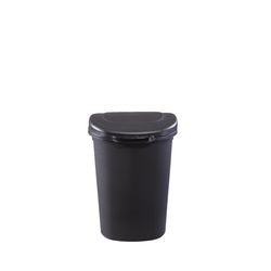 Rubbermaid 13 gal Black Plastic Touch Top Trash Can