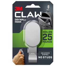 3M Claw Stainless Steel 25# Drywall Hooks 1 pk