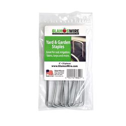 Glamos Wire 1 in. W X 4 in. L Steel Garden Staples 25 pk