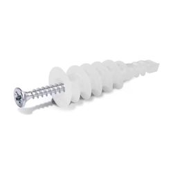 RAWLPLUG 0.5 in. D X 1.5 in. L Polypropylene Phillips Head Drywall Anchor 100 pc