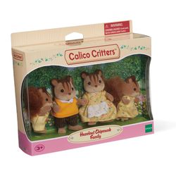 Calico Critters Hazelnut Chipmunk Family Dolls 4 pc