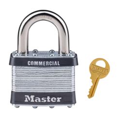 Master Lock 3-4/5 in. H X 2-2/7 in. W X 1-2/5 in. L Steel 4-Pin Cylinder Exterior Padlock