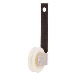 Barton Kramer 1 in. D X 1/4 in. L Matte Nylon/Steel Screen Door Roller Assembly 2 pk