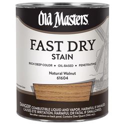 Old Masters Professional Semi-Transparent Natural Walnut Oil-Based Alkyd Fast Dry Wood Stain 1 qt