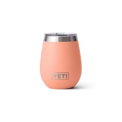 YETI Rambler 10 oz Lowcountry Peach BPA Free Wine Tumbler with MagSlider Lid