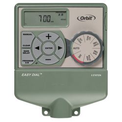 Orbit Easy Dial Programmable 6 Zone Sprinkler Timer