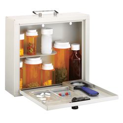 Med-Master 9.5 in. H X 10.75 in. W X 3.75 in. D Square Medicine Cabinet
