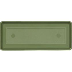 Novelty 1 in. H X 18 in. W X 7 in. D Plastic Countryside Flowerbox Tray Flower Box Tray Sage