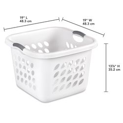 Sterilite White Plastic Laundry Basket