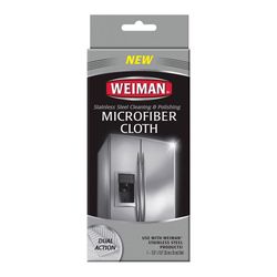 Weiman Microfiber Stainless Steel Cleaning and Polishing Cloth 13.8 in. W X 13.8 in. L 1 pk 1 pk