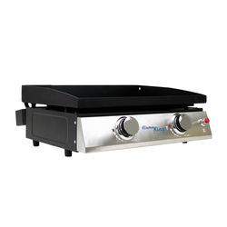 Flame King 2 Burner Natural Gas/Propane Outdoor Griddle Black