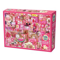 Cobble Hill Pink Jigsaw Puzzle Pink 1000 pc
