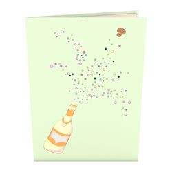 Lovepop Champagne Pop 3D Card Paper 1 pk