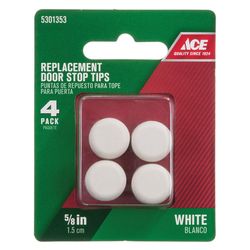 Ace 5/8 in. W Rubber White Door Stop Tip Over the door clip 1.5 in.
