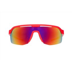 goodr Bolt G - Dante's Shin Splint Inferno Sunglasses Unisex Red Frame Red Lens Polarized